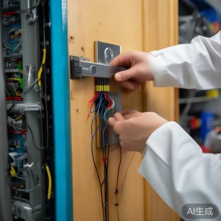 检查指纹锁连接线