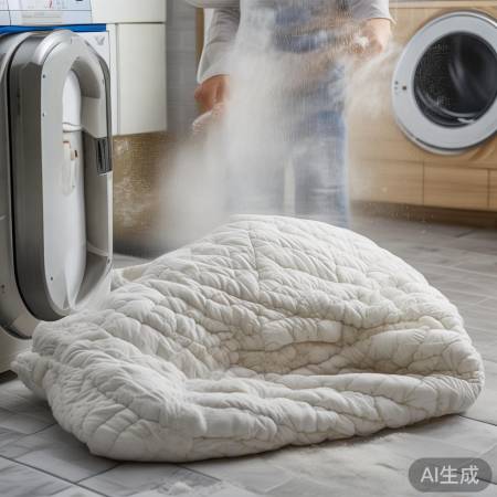 美诺洗衣机客服报修热线阐释-棉被洗衣机清洗晾干教程	