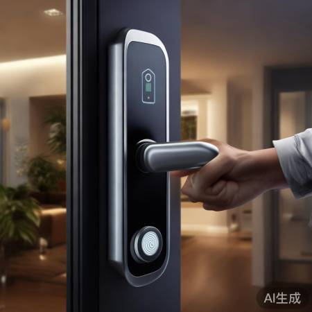 指纹一按,门开科幻。