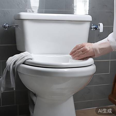 清洁马桶外表面