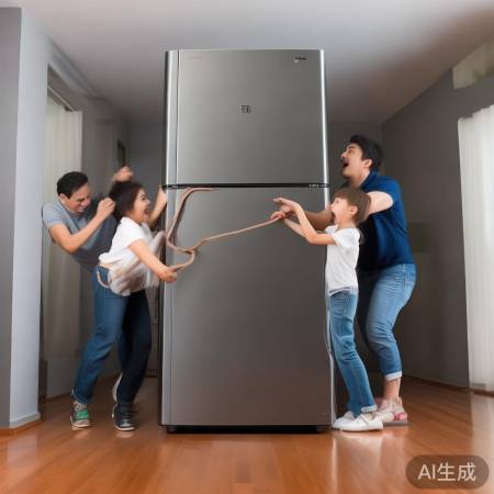 银都冰箱重达60-70公斤，搬