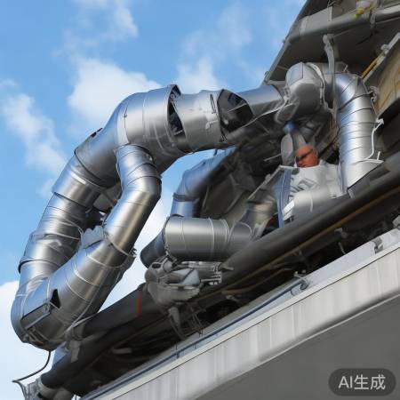 空调管道楼顶至室内安装