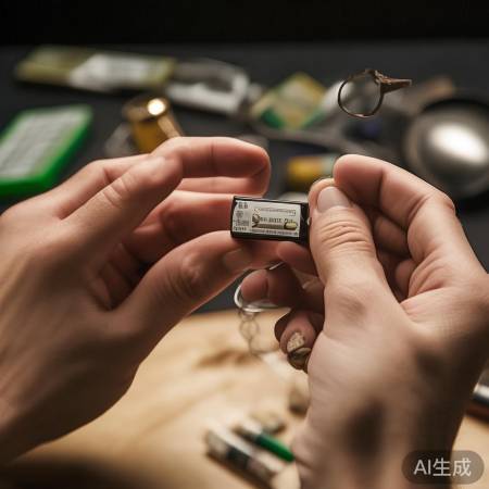 保险柜电池型号固定，正负极辨别