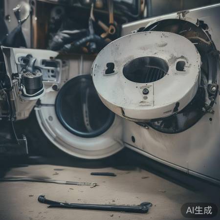 洗衣机噪音，平衡环损坏