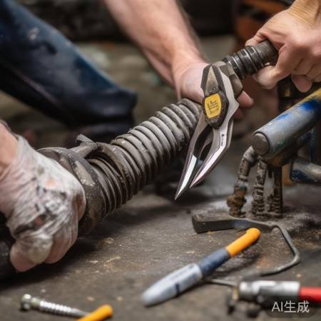 准备工具，换新排水管