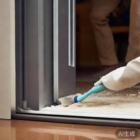 清理门缝,锁顺畅