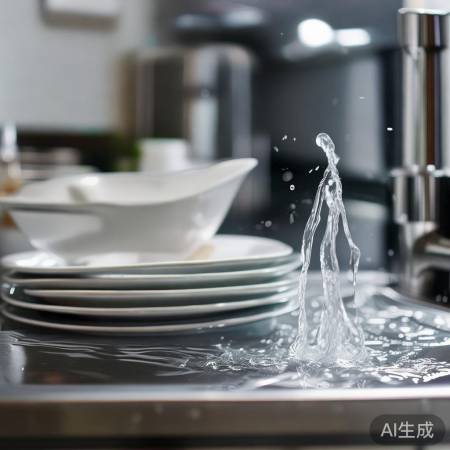 消毒前热水冲洗餐具