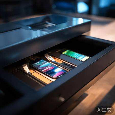 保险柜内置充电,一柜多用