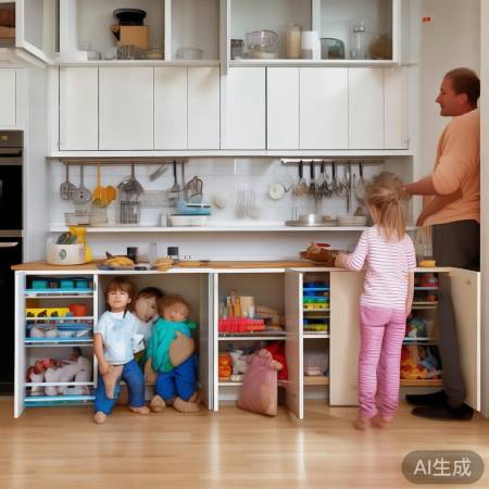 “厨房收纳，分层设计”