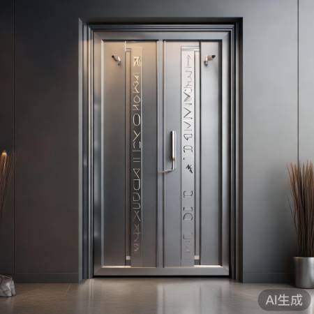高端防盗门，个性字母设计