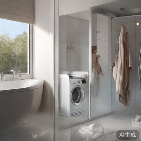洗衣机卫生间一体化，方便又舒适