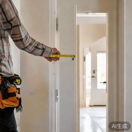 测量尺寸，确保门洞匹配