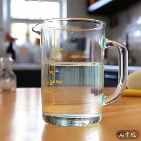 白醋温水稀释去污