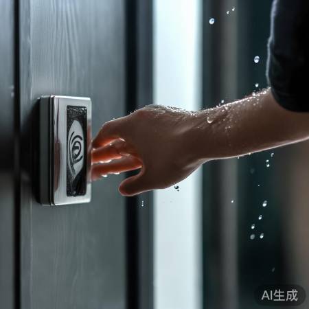 指纹锁怕水，先晾手再解锁