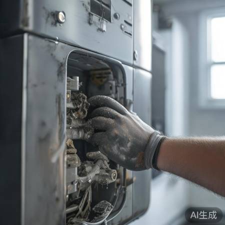 清洗排气口与壁挂炉改善排气