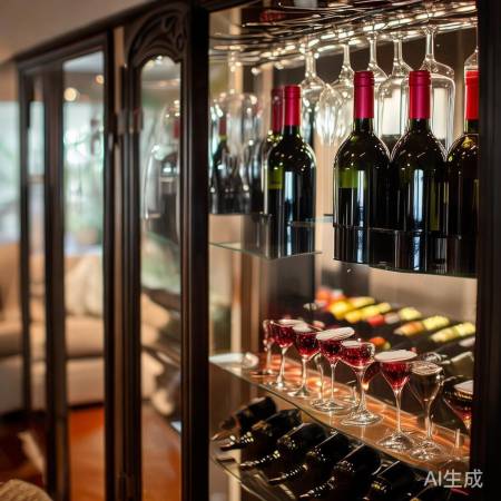 酒柜挂杯，生活态度自然！