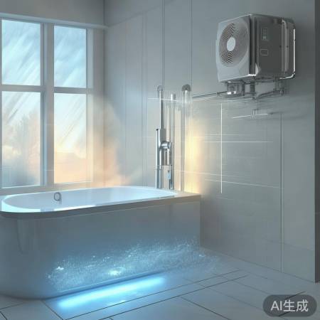 柏晶热水器空气能400服务团队分解$空气能热泵天浴系列：节能环保的家居热水解决方案