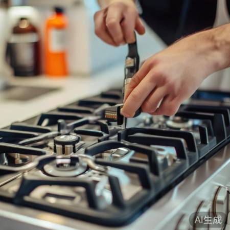 燃气灶拆卸简单，注意安全