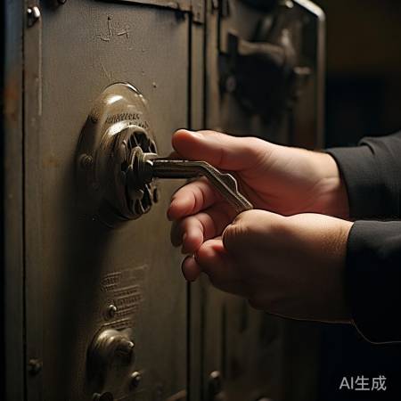 特制钥匙轻旋开保险柜