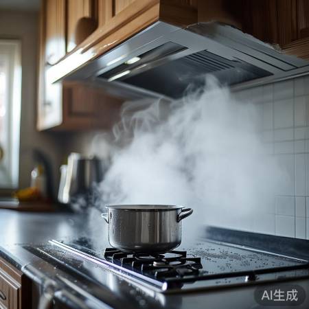 油烟机水珠正常，异常需检修