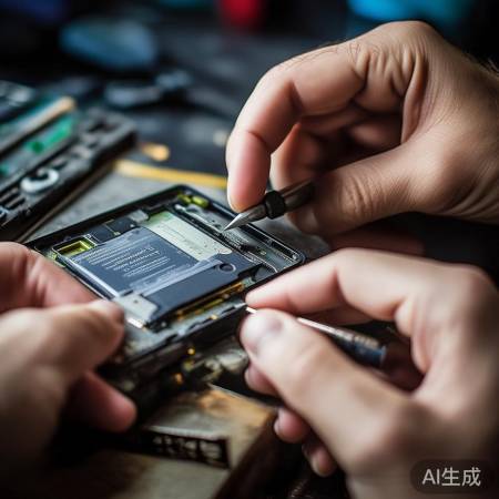 轻撬电池盖,螺丝刀拆螺丝