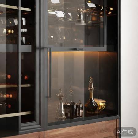 酒柜风格决定摆件风格