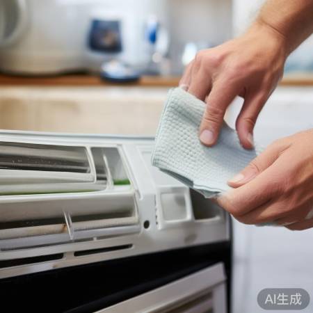 清洁进风口，吸尘除污