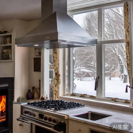 窗户窄或朝北慎挂油烟机