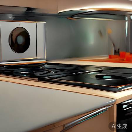 科大集成灶爱德华，简约厨房亮色