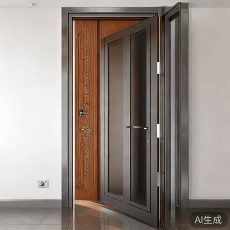 防盗门后可装木门,需讲究方法。