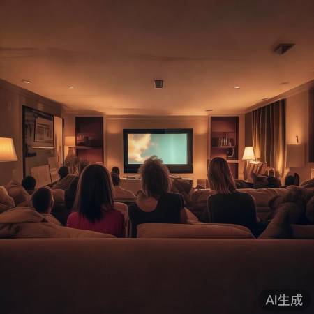 客厅沙发旁，观影更惬意