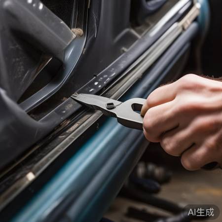 拆卸橡胶件，轻轻拉出。