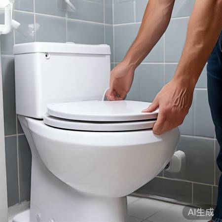 确保马桶盖断电